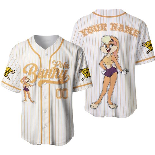 Custom Looney Tune Lola Bunny Simple Baseball, Baseball Team Outfit, Gift for Space Jamz Fans, Tune Squad Jersey, Family Jersey