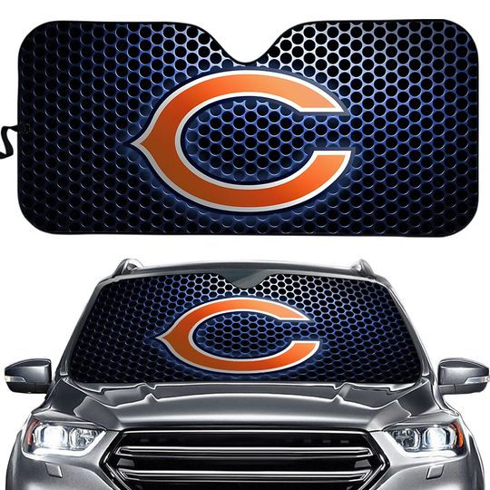Chicago Bears Stainless Auto Sun Shade Car Sunshade Car Heat Shield