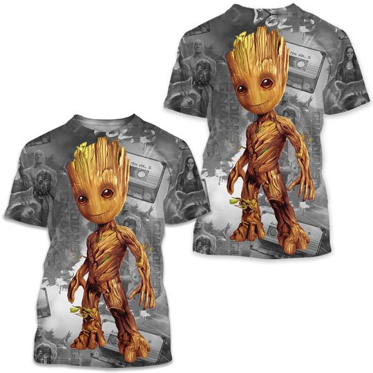 I Am Groot Guardians Of Galaxy Superhero Groot Lovers Tshirt 3D Printed, Casual Tee, All Size Available