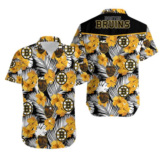Boston Bruins National Hockey League Tropical Hawaiian Shirt