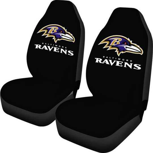 football Baltimore Ravens Car Truck 2 Front Seat Covers Set