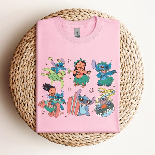 Discover Disney Lilo & Stitch Summer Vacation Shirt, Lilo and Stitch Hawaii Trip Tee, Disney Summer Vibe Tee, Disneyland Family Vacay Matching Shirt