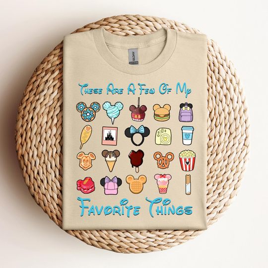 Discover Favorite Things Disney Snack Shirt, Mickey And Friends T-Shirt, WDW Family Trip, Disney Food Shirt, Disney Vacay Mode Shirt