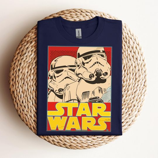 Discover Retro Star Wars Stormtroopers Vintage Trading Card Shirt, Magic Kingdom Galaxy's Edge Disneyland Shirt, Disney Family Shirts