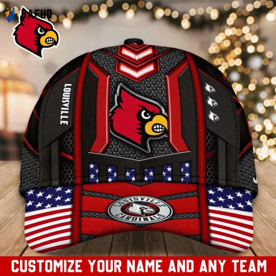 Discover Louisville Team Cardinalss Cap, Custom Hat for Men Women Gifts