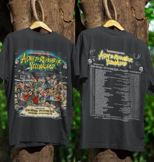 Discover Unisex T-Shirt Yellowcard, Yellowcard T Shirt, Yellowcard Tour 2025
