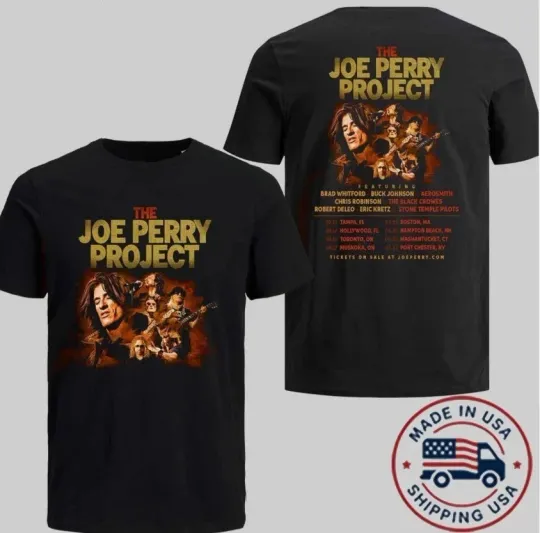 Discover The Joe Perry Project Tour Dates 2025 T-Shirt