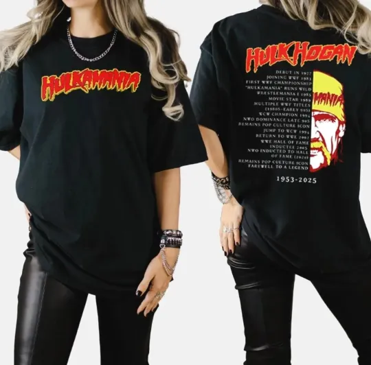 Hulkamania RIP Retro 2 Side Shirt, Hulk Hogan Rest in Peace Brother T-Shirt