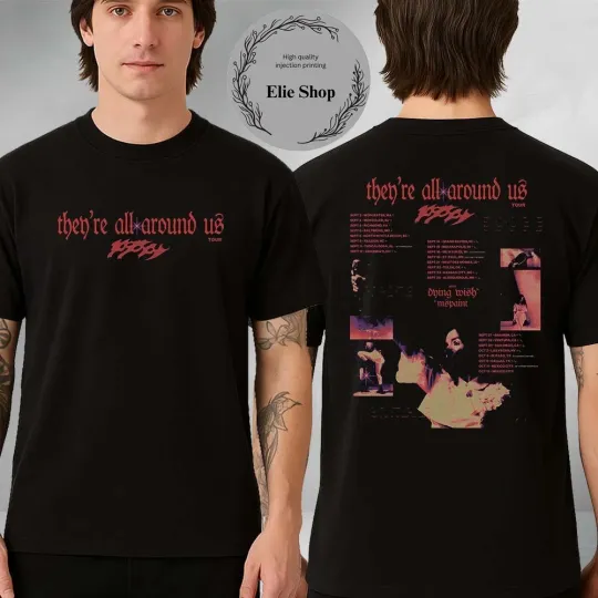 Discover Poppy Theyre All Around Us Tour 2025 T-Shirt