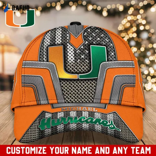 Discover Miami Team Hurricaness Cap, Custom Hat for Men Women, Gifts Hat for Men Women