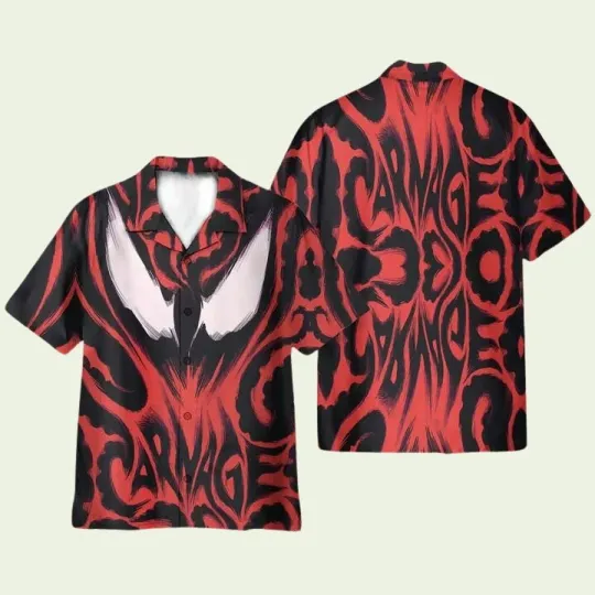 MarveI Movie Spider Man Venom Cosplay Hawaiian Shirt