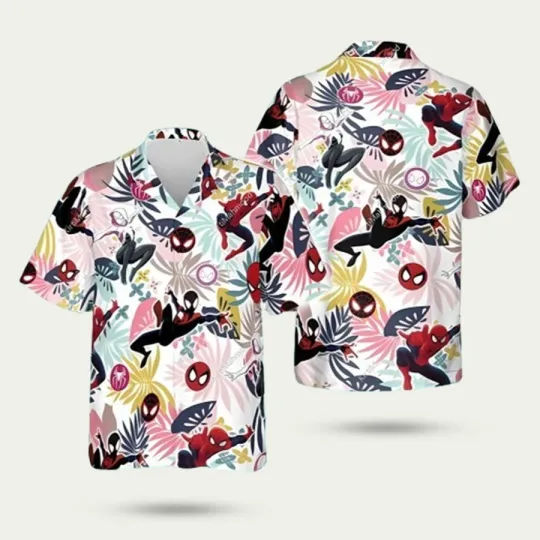 Discover Spiderr Man Across The Spider Verse Hawaiian Shirt