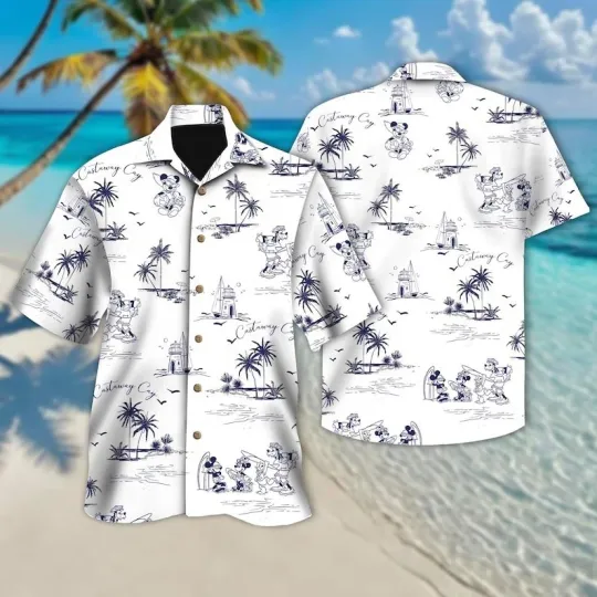 Discover Disney Mickey And Friends On Castaway Cay Cruise Hawaiian Shirt
