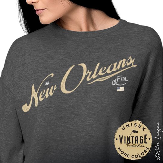 New Orleans Saints Sweatshirt Apparel | Vintage New Orleans Football Sweatshirt | New Orleans Shirt