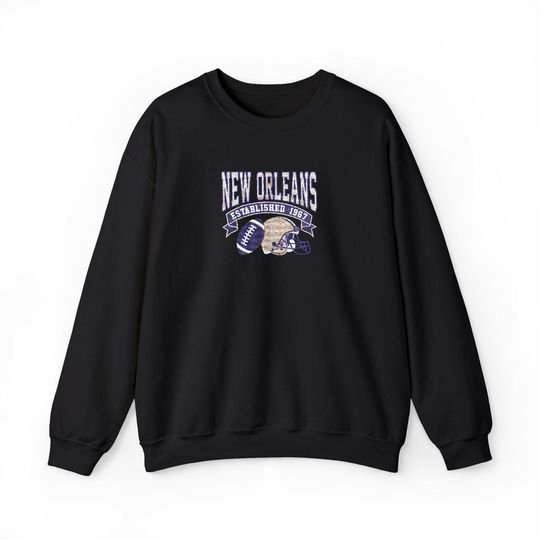 New Orleans Saints Embroidered Crewneck Sweatshirt
