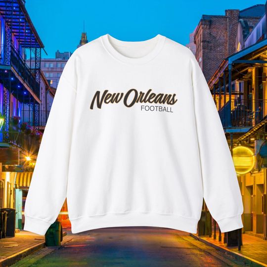 Retro 90's Saints Football Sweatshirt, Vintage Inspired New Orleans Saints Sweatshirt