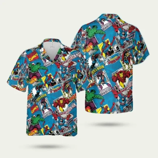 Superhero MarveI Heroes Hawaiian Shirt