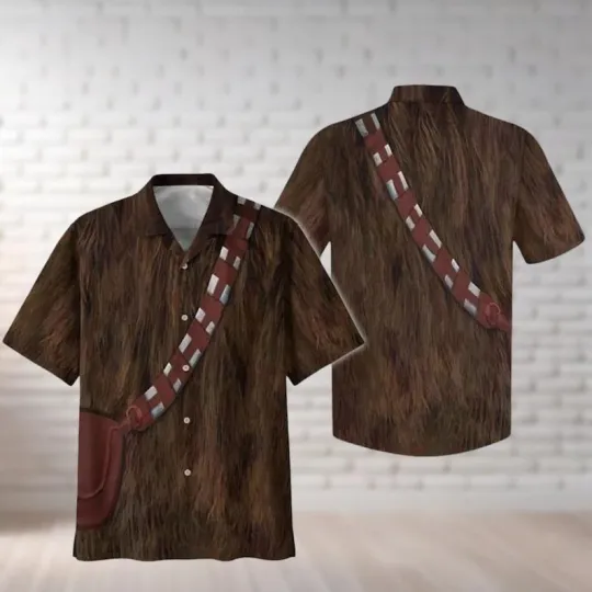Discover Chewbacca Cosplay Costume, Star Wars Halloween Hawaiian Shirt, Disney Movie Shir