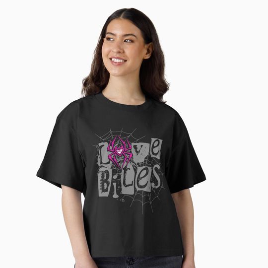 Discover Men's Black AJ Lee Love Bites Back T-Shirt Boxy T-Shirt