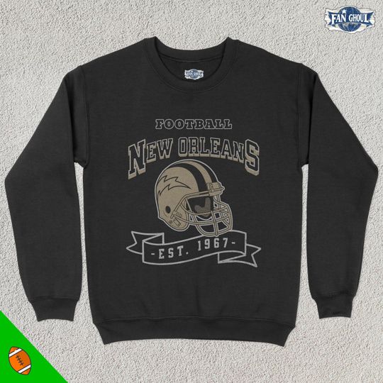 Vintage New Orleans Football Crewneck, American Sports Sweatshirt, US Sports Clothing, Football Fan Gift