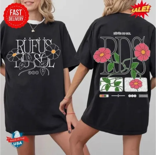 Discover Rufus Du Sol Tour 2025 Shirt, Inhale Exhale World Tour Graphic T-Shirt