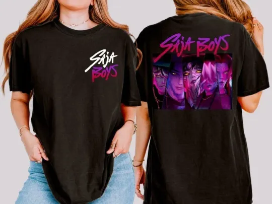 Discover Saja Boys Shirt, Saja Boys Boy Band Shirt, Kpop Demon Inspired Movie Shirt