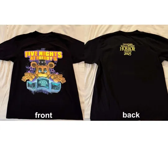 Discover HHN FNAF Five Nights At Freddys reprint T-Shirt