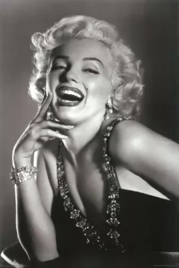 Marilyn Monroe Poster Laughing Premium Matte Vertical Poster