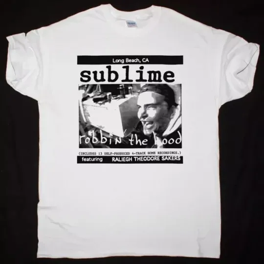 Discover SUBLIME ROBBIN THE HOOD NEW WHITE T-SHIRT