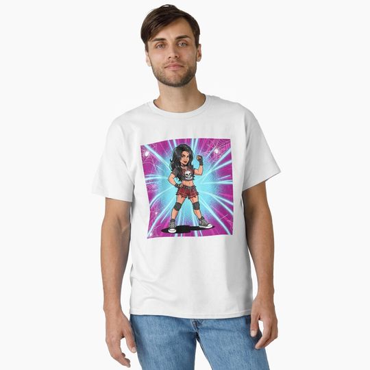 Discover Female wrestler sticker Classic T-Shirt, AJ Lee Come back, Gift for Fan