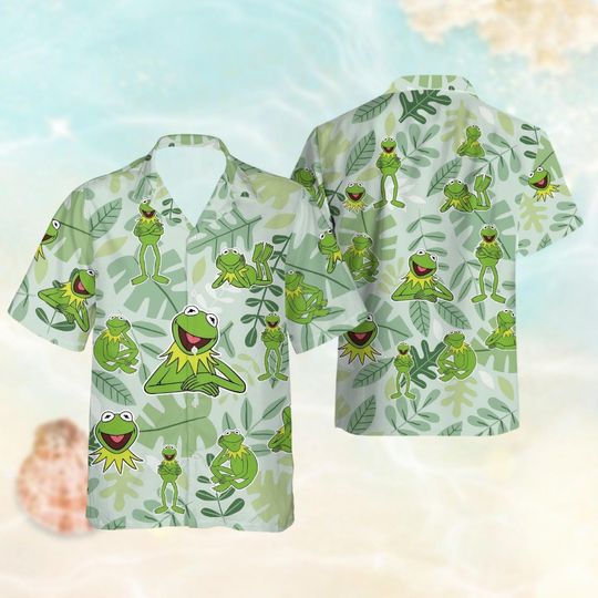 Discover K the frog Hawaiian Shirt, The Muppets Tropical Hawaii Shirt, Funny Frog Vacation Shirts Men Women, Cute Frog Shirt, Animal Lover