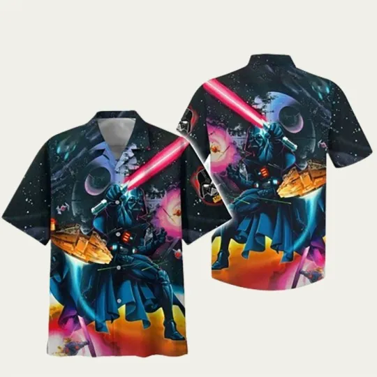 Discover Star Warss Darth Vaderr In The Sky Summer Hawaiian Shirt