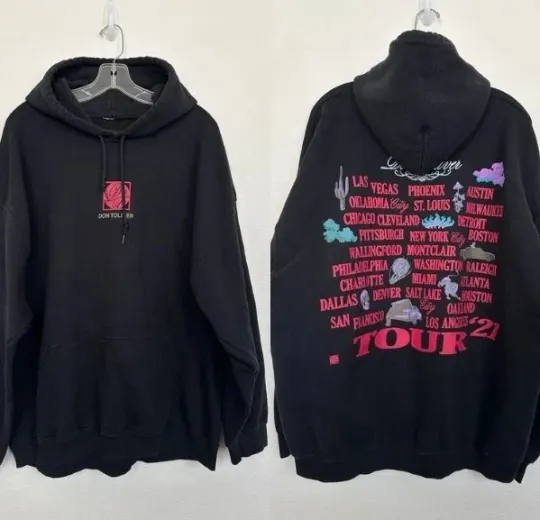 Discover Life Of A Don Tour Don Toliver 2021 Hoodie Black Reprint ALL size uS