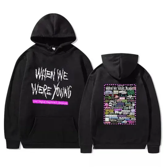 Discover two sided hoodie, WHEN WE WERE YOUNG LAS VEGAS CONCERT TOUR 2022 hoodie
