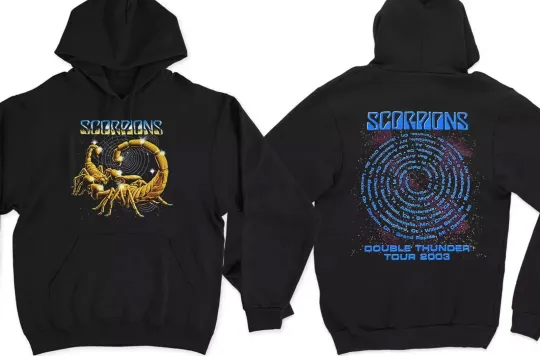 Discover New Scorpions Double Thunder 2003 Unisex Christmas Gift Hoodie