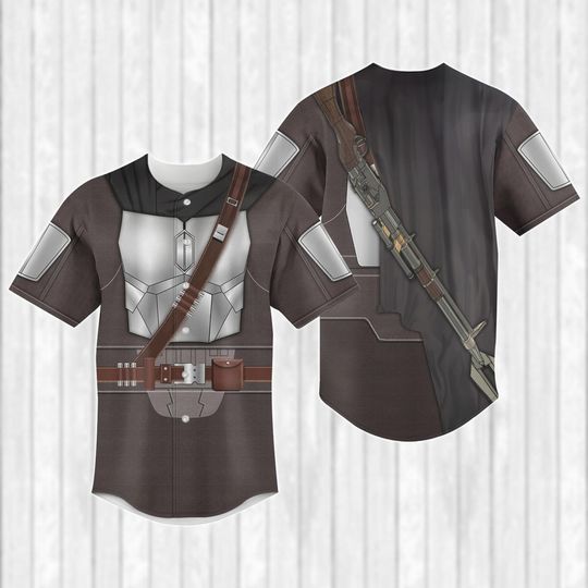Discover The Mandalorian Cosplay Baseball Jersey, Star Wars Movie Jersey Team, Warrior Baseball Shirt, Pedro Pascal Fans Jersey Shirt For Men