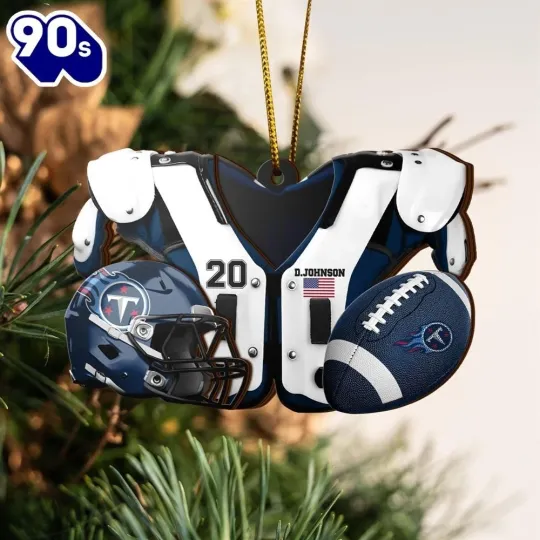 Discover Personalized Tennessee Football Team Titans Christmas Ornament Gift Decor