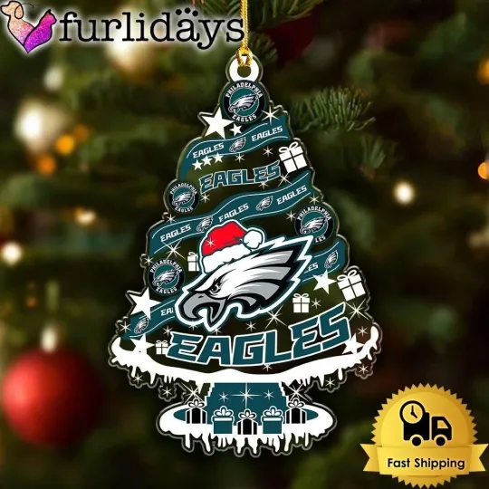 Discover Personalized Philadelphia Football Team Eagles Christmas Ornament Gift Decor