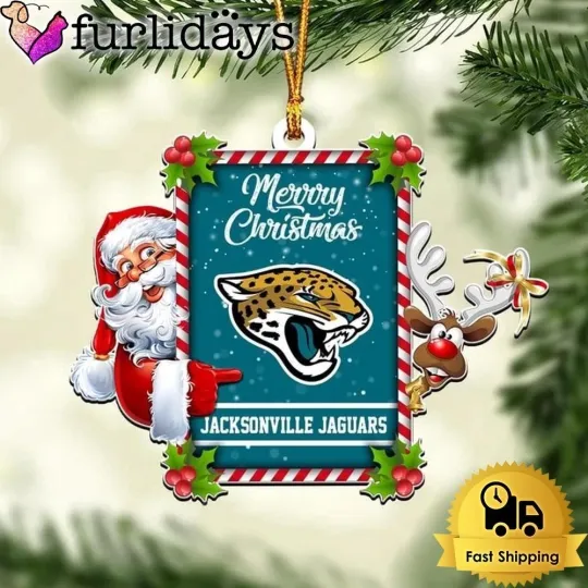 Discover Personalized Jacksonville Football Team Jaguars Christmas Ornament Gift Decor