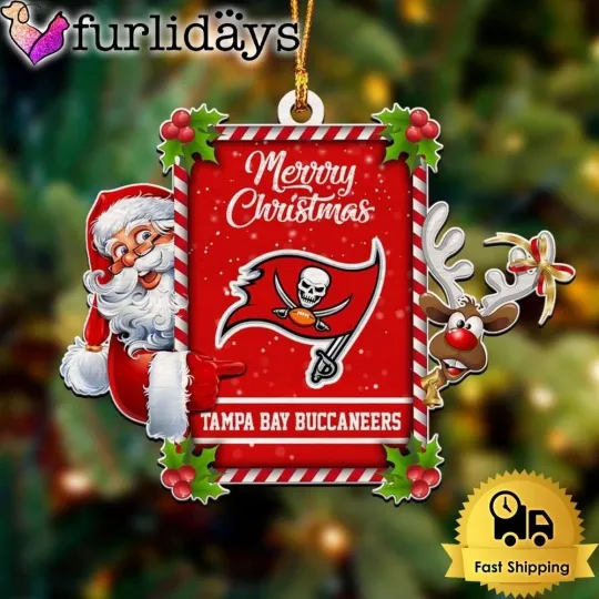 Personalized Tampa Bay Football Team Buccaneers Christmas Ornament Gift Decor