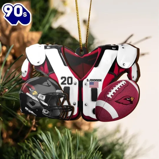Discover Personalized Arizonna Football Team Cardinals Christmas Ornament Gift Decor