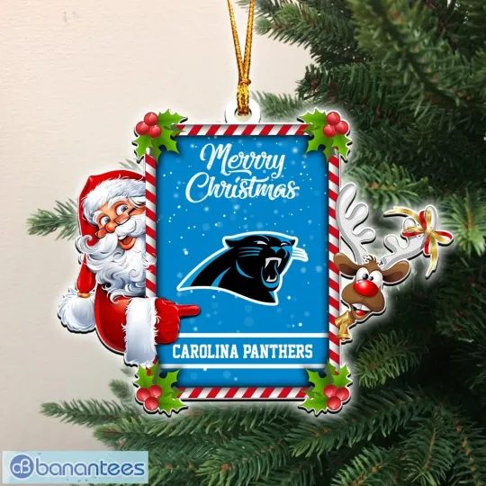 Discover Personalized Carolina Football Team Panthers Christmas Ornament Gift Decor