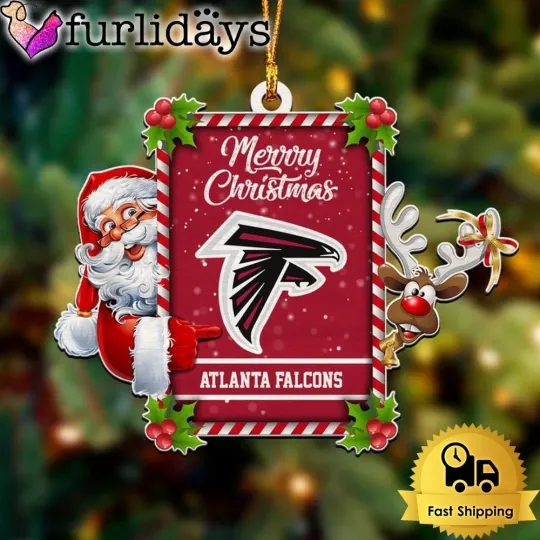 Discover Personalized Atlanta Football Team Falcons Christmas Ornament Gift Decor