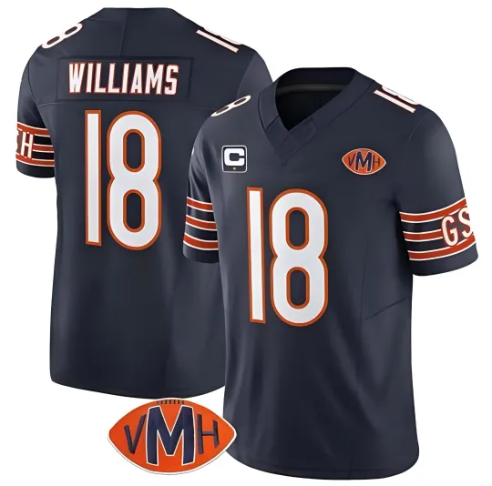 Discover Men's #18 Williams 2025 F.U.S.E. With 1-Star C And VMH Patch Stitched Jersey, Fan Gift