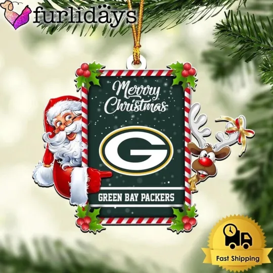 Discover Personalized Green Bay Football Team Packers Christmas Ornament Gift Decor