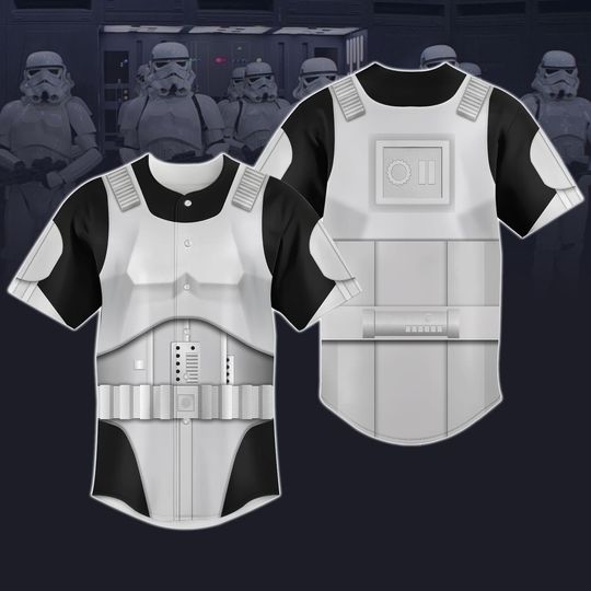 Discover Stormtrooper Cosplay Baseball Jersey, Star Wars Jersey Shirt Men, The Clone Trooper Baseball Shirt, Autobots Fans Matching Team Jersey