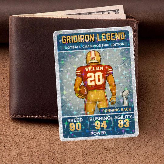San Francisco Football Card  Personalized Gridiron Legend Gift, Custom Running Back Artwork, Championship Collectible for Sports Fans