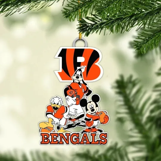Cincinnati Football Team Bengals Christmas Ornament Gift Decor