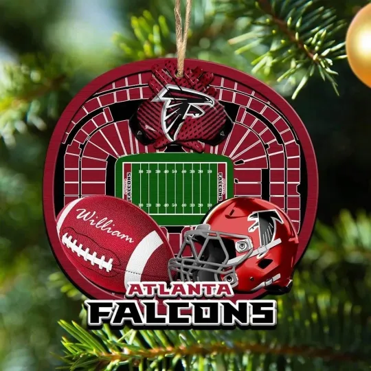 Discover Personalized Atlanta Football Team Falcons Christmas Ornament Gift Decor