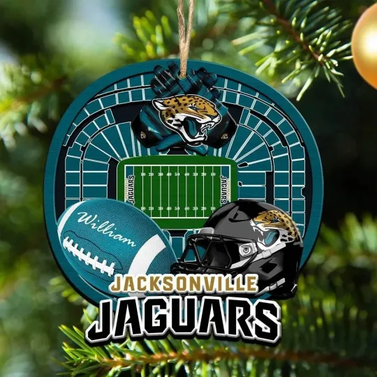 Discover Personalized Jacksonville Football Team Jaguars Christmas Ornament Gift Decor